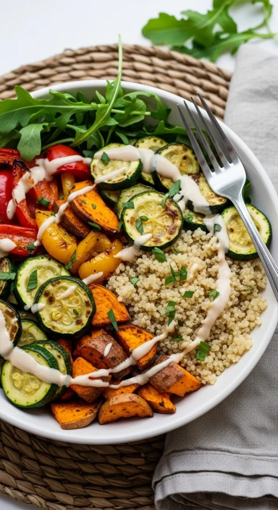 2. Roasted Vegetable and Quinoa Bowl