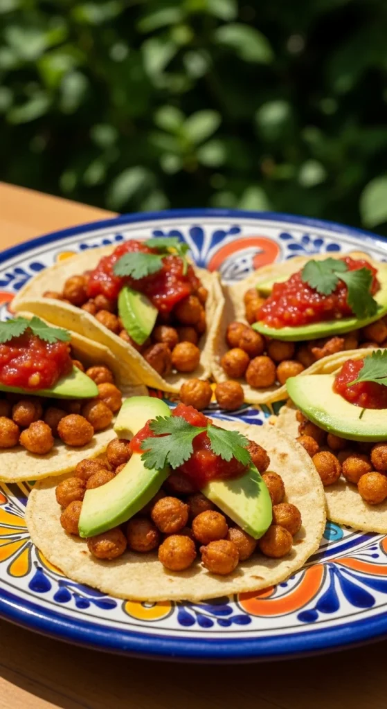 2. Spicy Chickpea Tacos