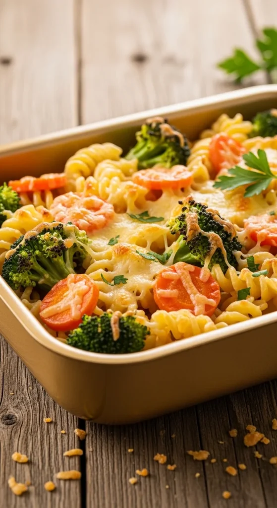 20. Baked Cheesy Veggie Pasta