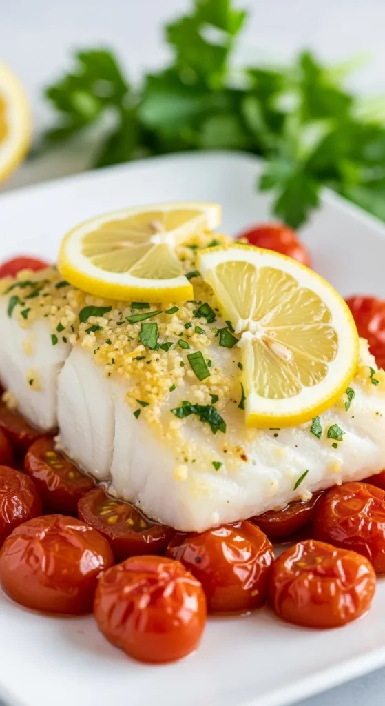 20. Baked Cod with Lemon