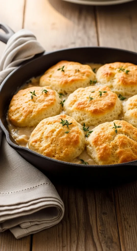 20. Chicken Pot Pie with Biscuit Topping