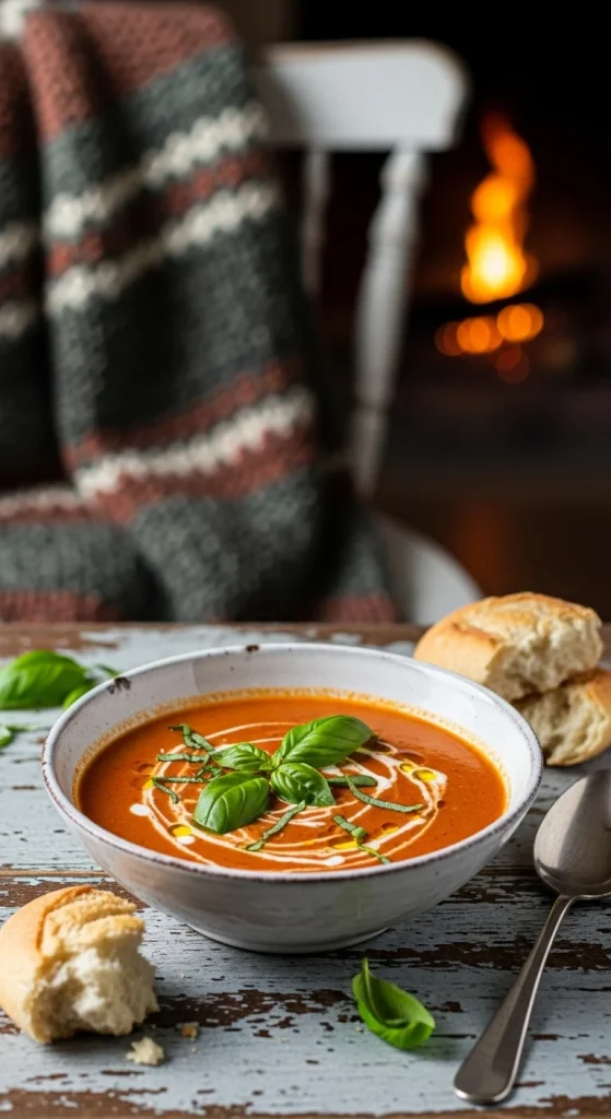 20. Creamy Tomato Basil Soup