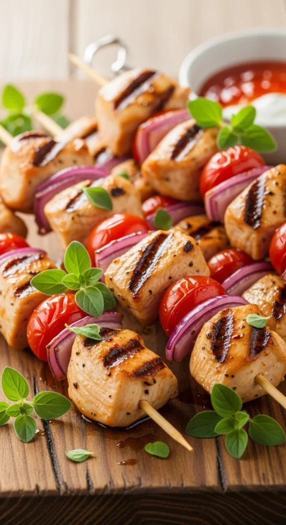 20. Greek Chicken Skewers