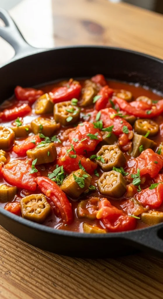 20. Okra and Tomatoes