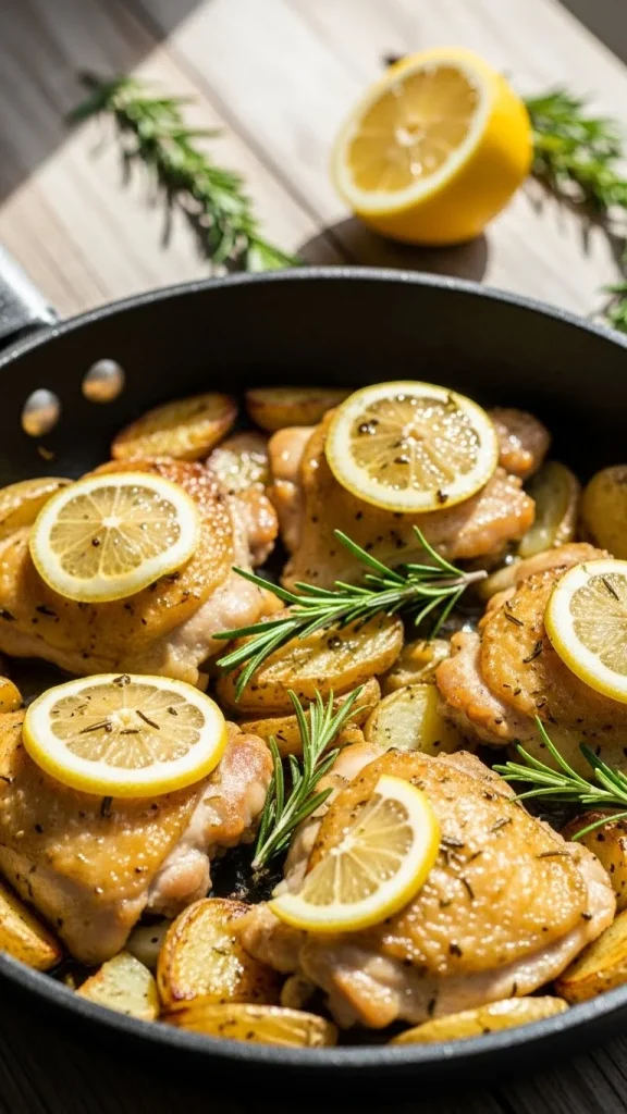 20. One-Pot Lemon Herb Chicken and Potatoes
