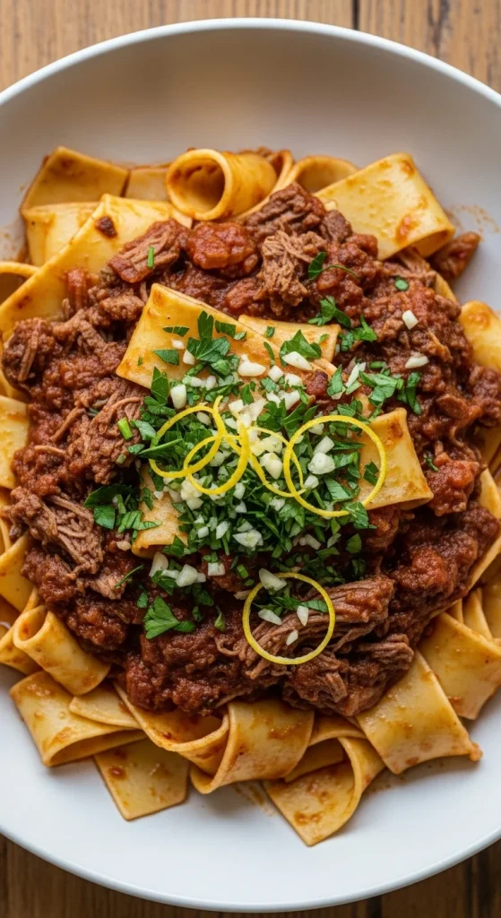 20. Osso Buco Ragu Over Pappardelle
