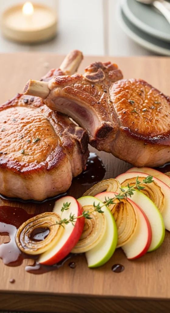 20. Pork Chops with Apples