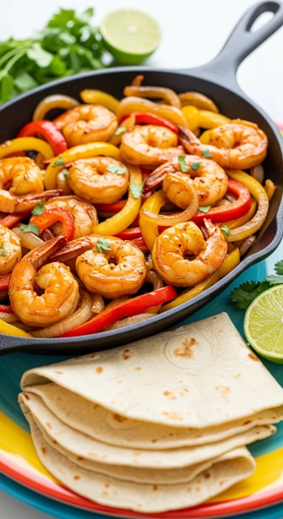 20. Shrimp Fajitas