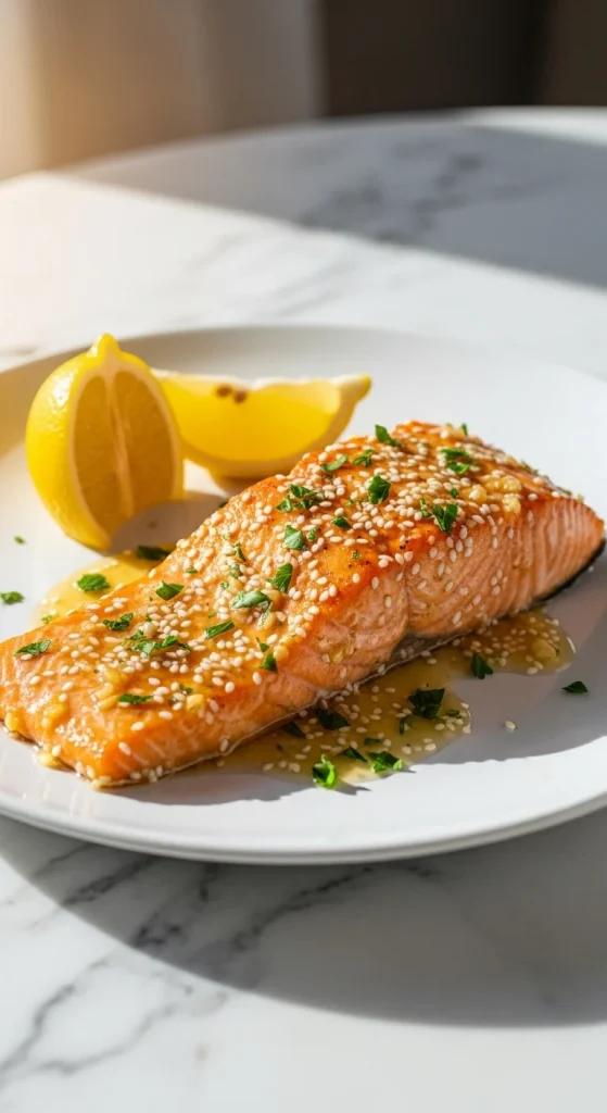 20. Slow Cooker Honey Garlic Salmon