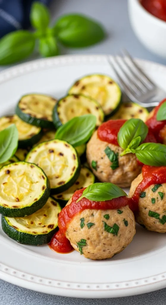 20. Turkey Meatballs with Zucchini