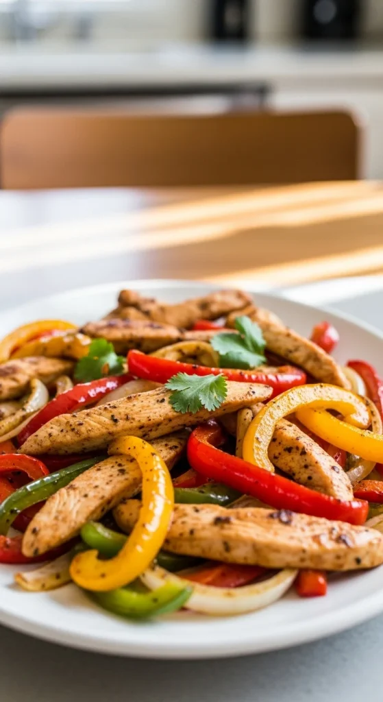 21. Baked Chicken Fajitas