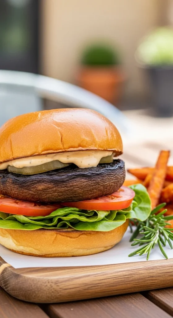 21. Grilled Portobello Burgers