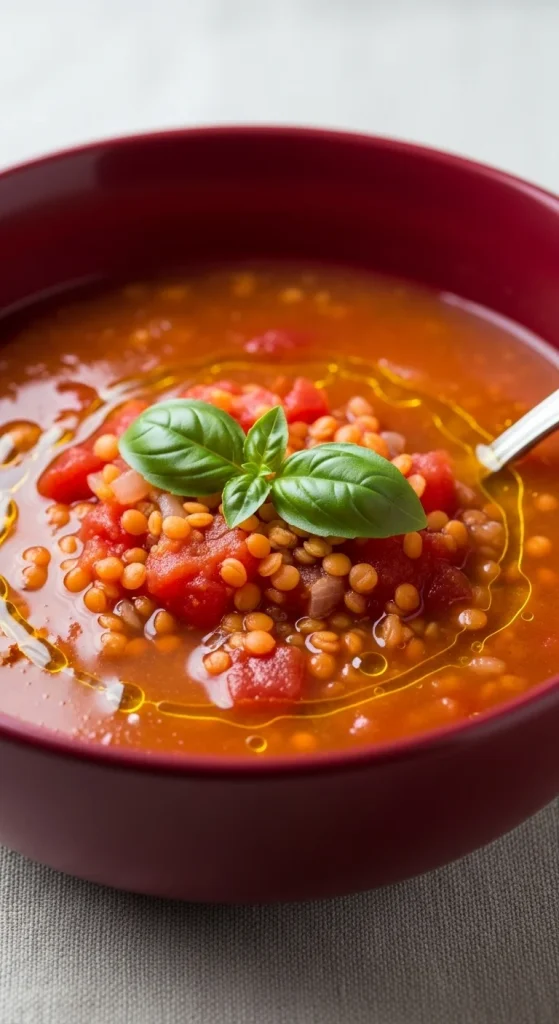 21. Lentil and Tomato Soup