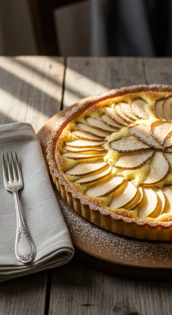 21. Rustic Pear and Almond Tart