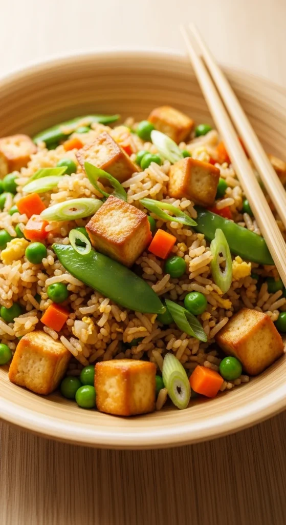 21. Tofu Veggie Fried Rice