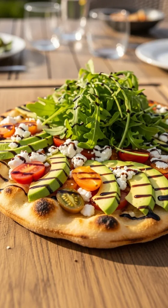 22. Avocado and Tomato Flatbread