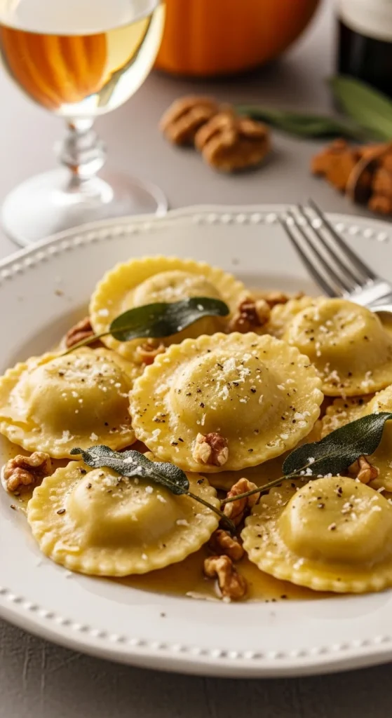22. Butternut Squash Ravioli with Brown Butter