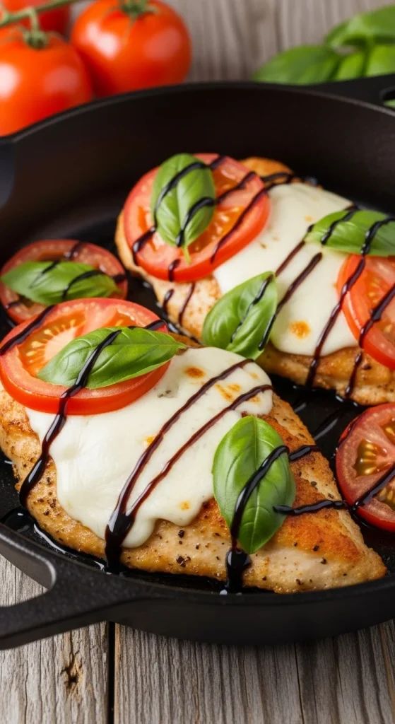 22. Caprese Chicken Skillet