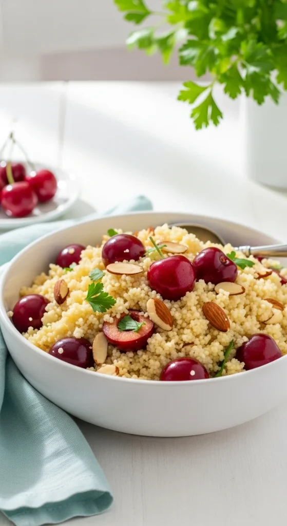 22. Cherry and Almond Couscous Salad