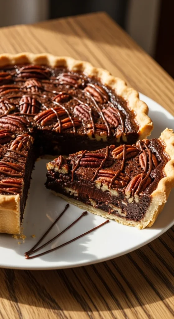 22. Chocolate Pecan Pie