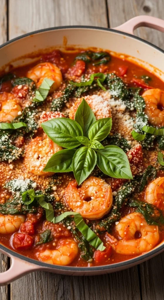 22. Creamy Tuscan Shrimp