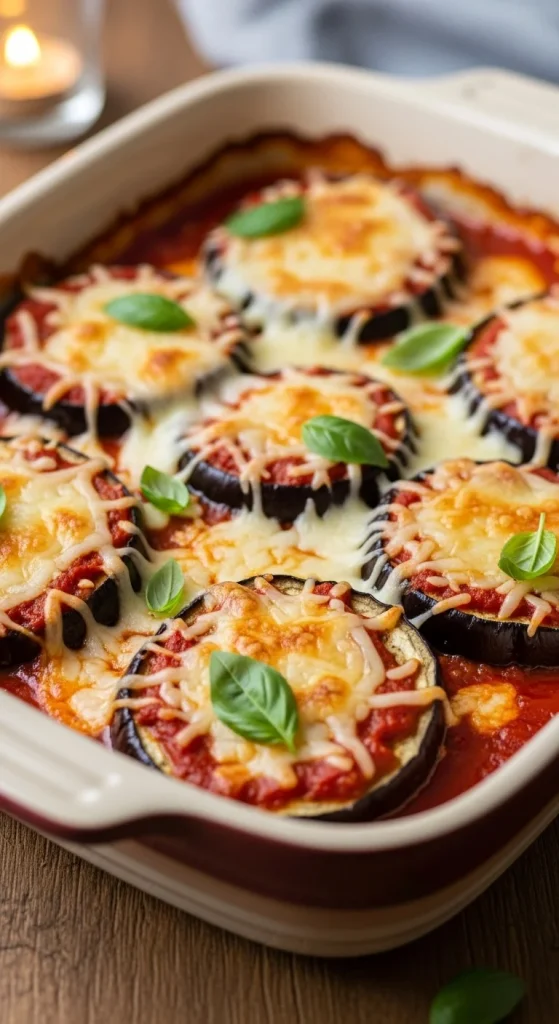 22. Eggplant Parmesan Bake