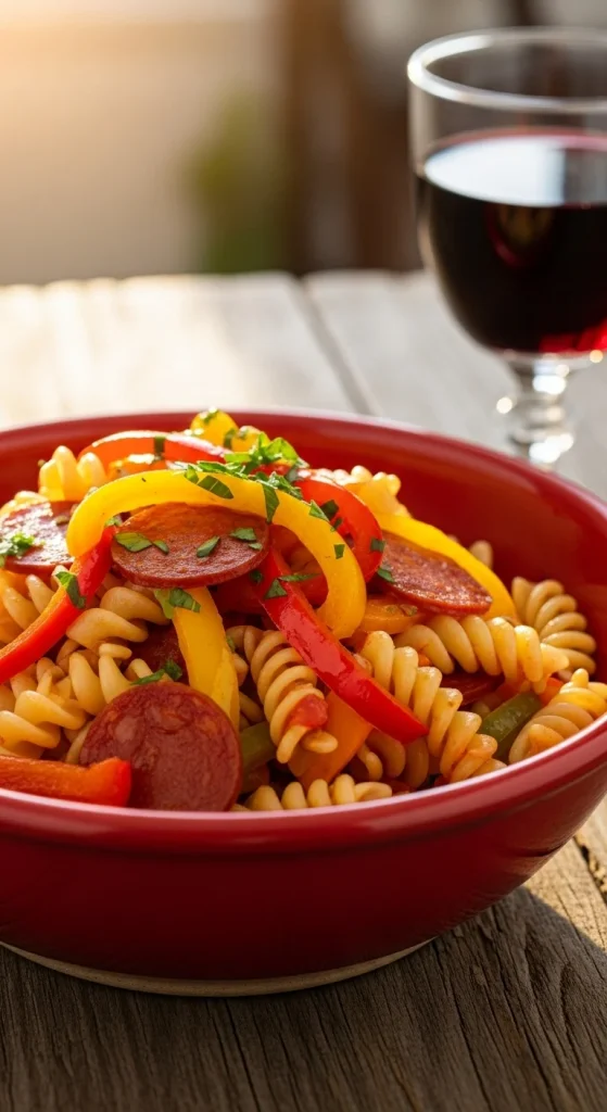 22. Gluten-Free Chorizo and Pepper Fusilli