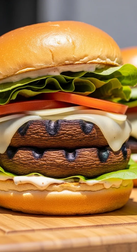 22. Grilled Portobello Burgers