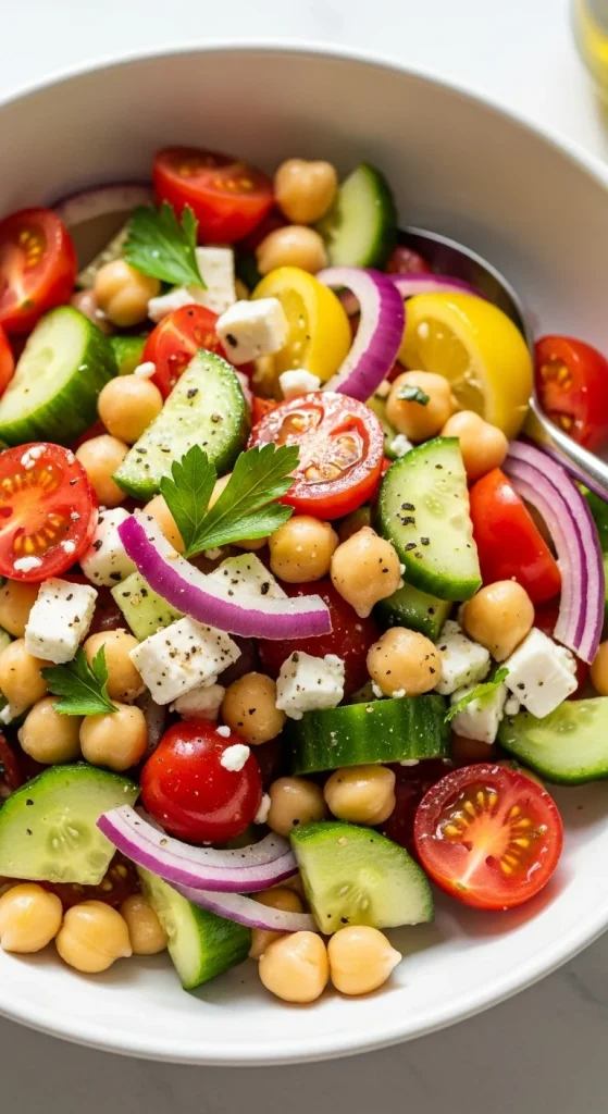 22. Mediterranean Chickpea Salad