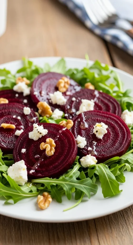 22. Roasted Beet and Arugula Salad