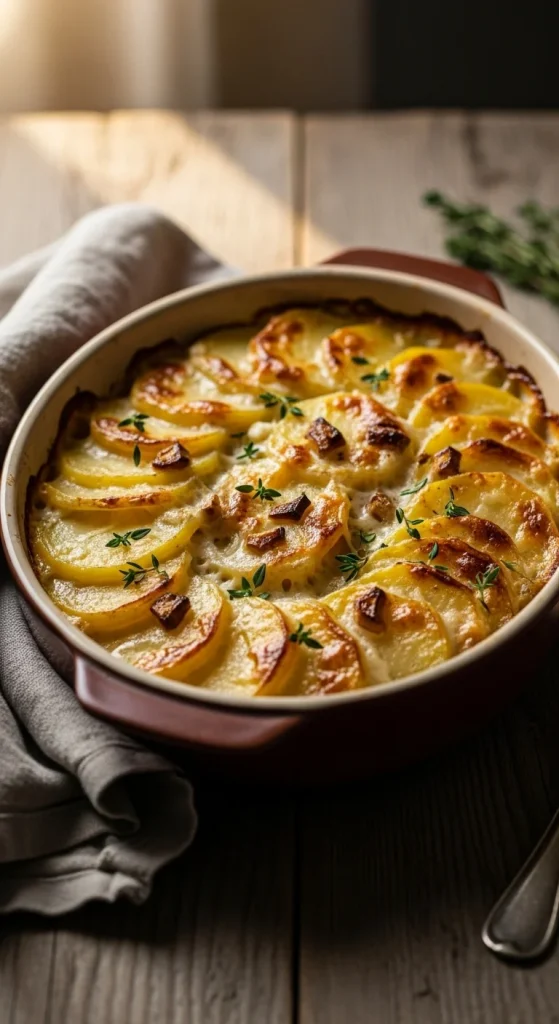 22. Roasted Garlic and Potato Gratin