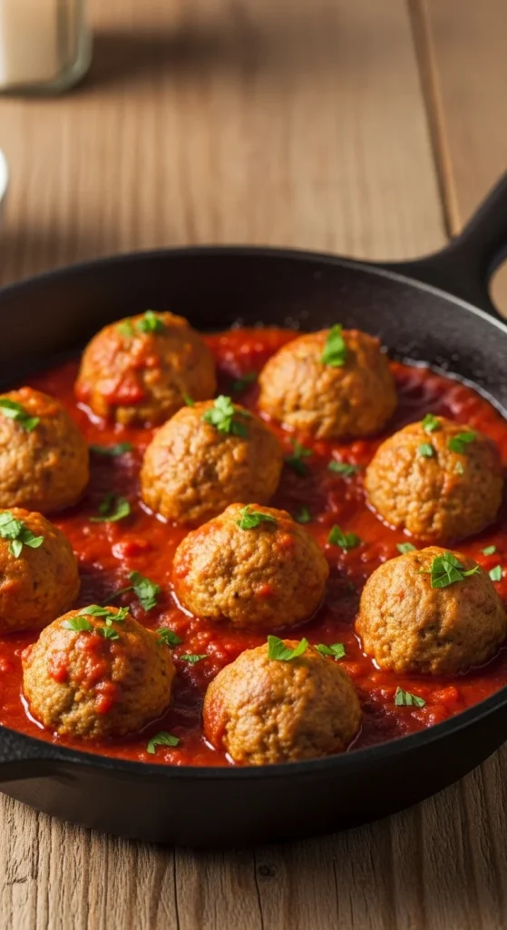 22. Turkey Meatballs with Marinara 
