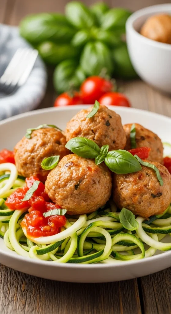 22. Turkey Meatballs with Zucchini