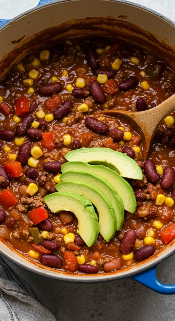23. Bean and Veggie Chili