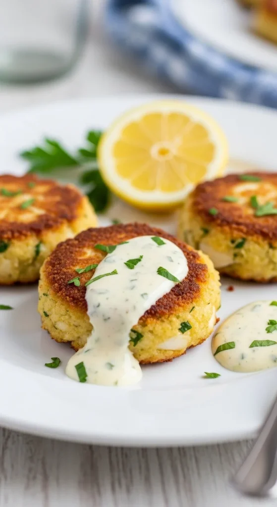23. Crab Cakes with Lemon Aioli