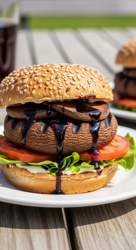 23. Grilled Portobello Burgers
