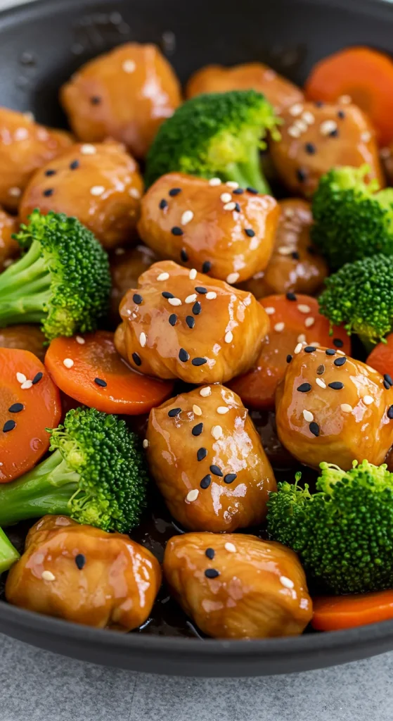 23. Honey Garlic Chicken and Veggies