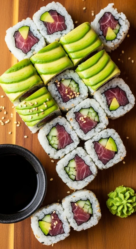 23. Japanese Sushi Rolls (Maki)