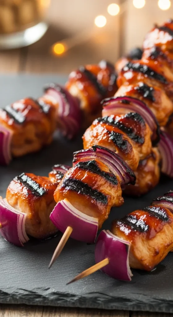 23. Keto BBQ Chicken Skewers