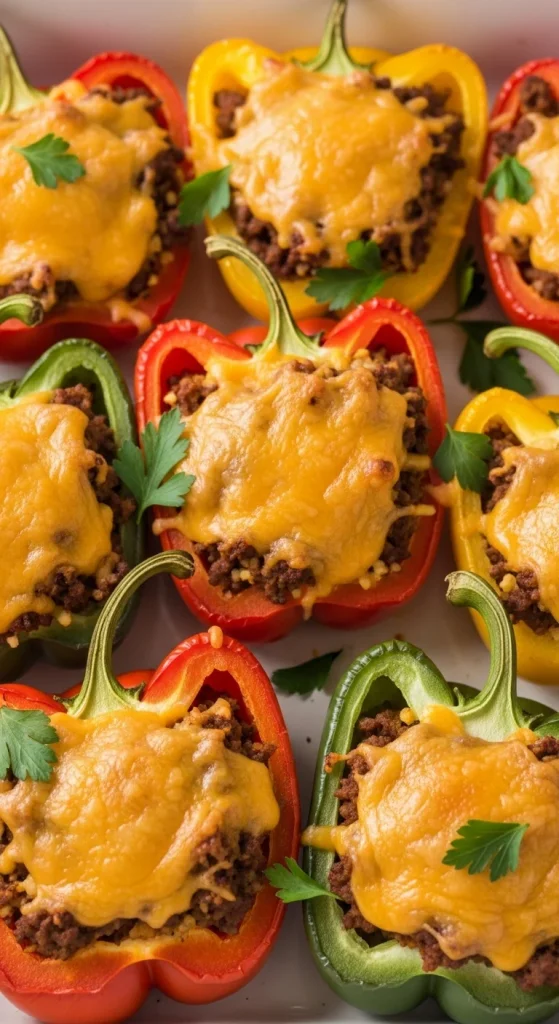 23. Keto Stuffed Bell Peppers