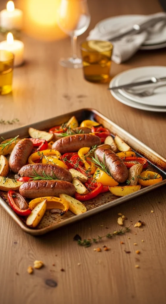 23. One-Pan Sausage and Veggie Bake
