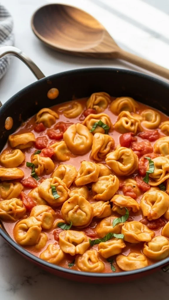 23. One-Pot Creamy Tomato Tortellini