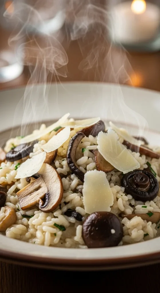 23. Slow Cooker Mushroom Risotto