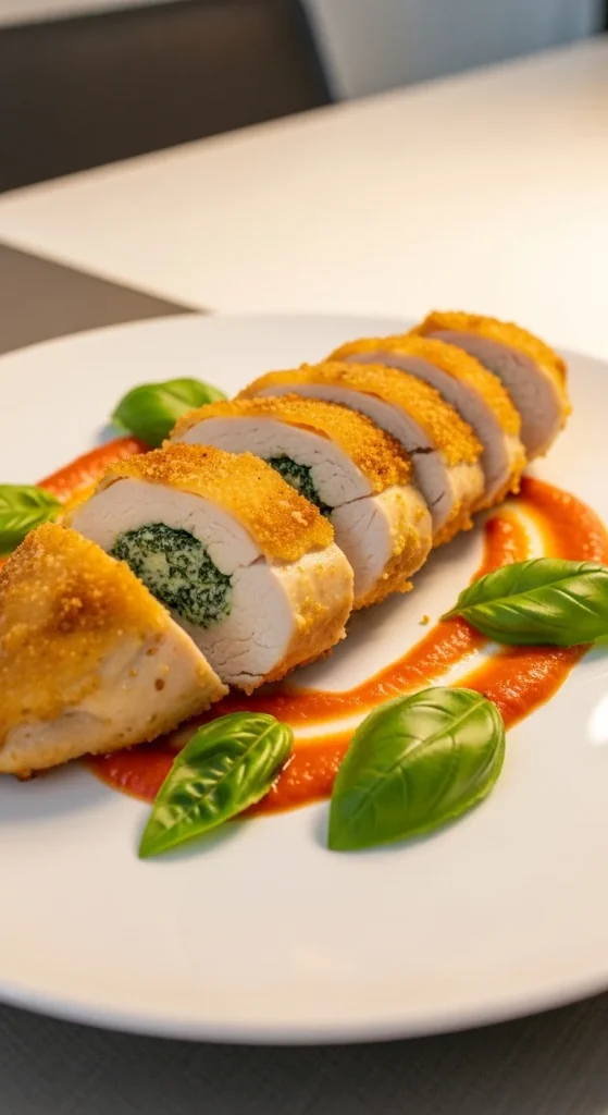 23. Spinach and Ricotta Stuffed Chicken