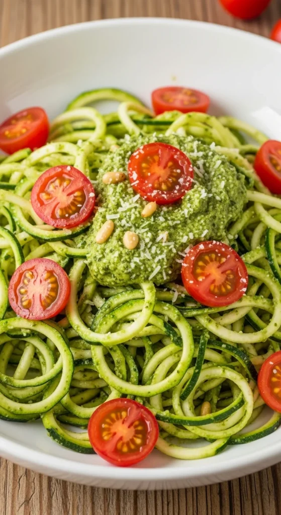 23. Zucchini Noodles with Pesto