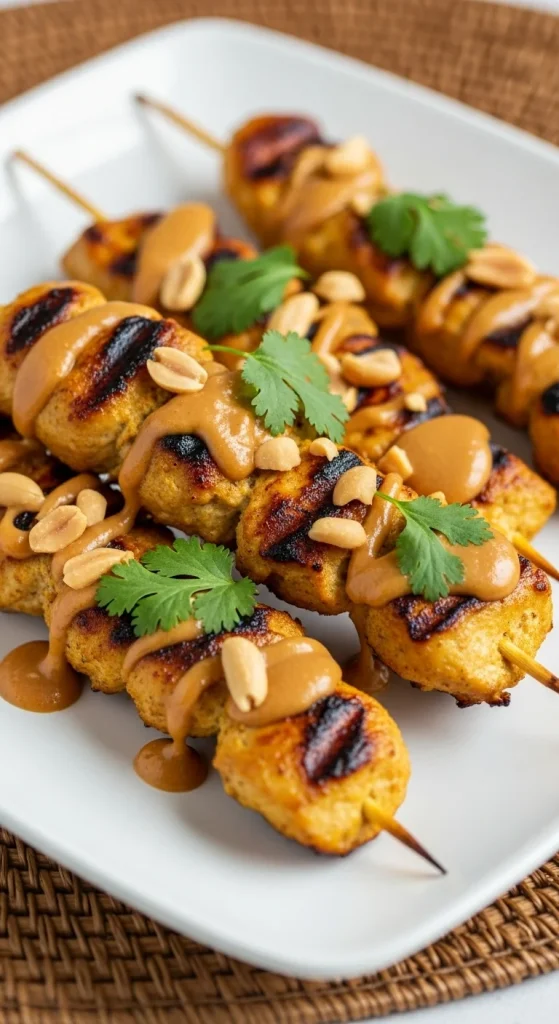 24. Chicken Satay Skewers