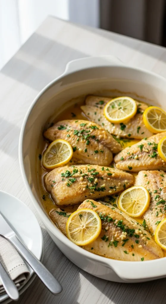 24. Garlic Butter Baked Tilapia
