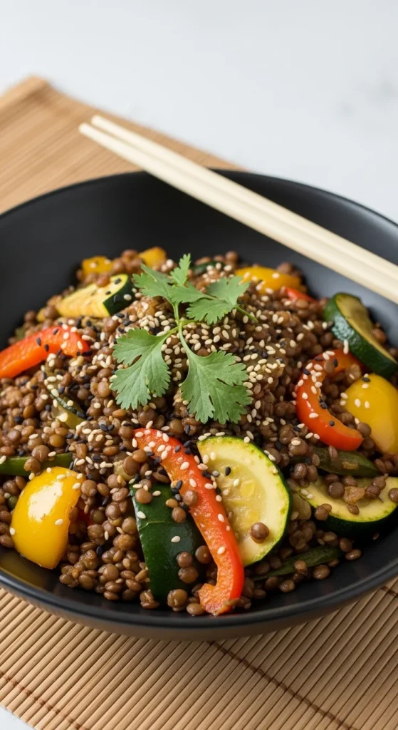 24. Lentil and Vegetable Stir-Fry