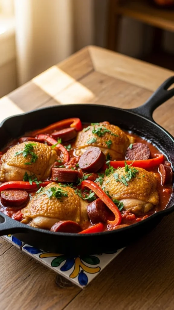 24. One-Pot Spanish Chicken and Chorizo