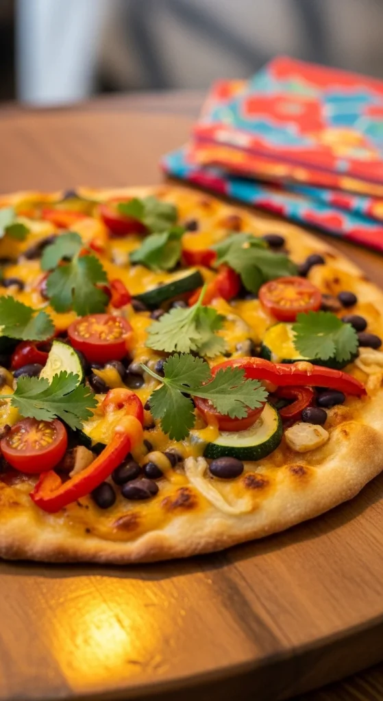24. Southwestern Veggie Flatbread
